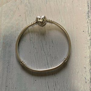 Pandora Charm Bracelet with Heart Clasp